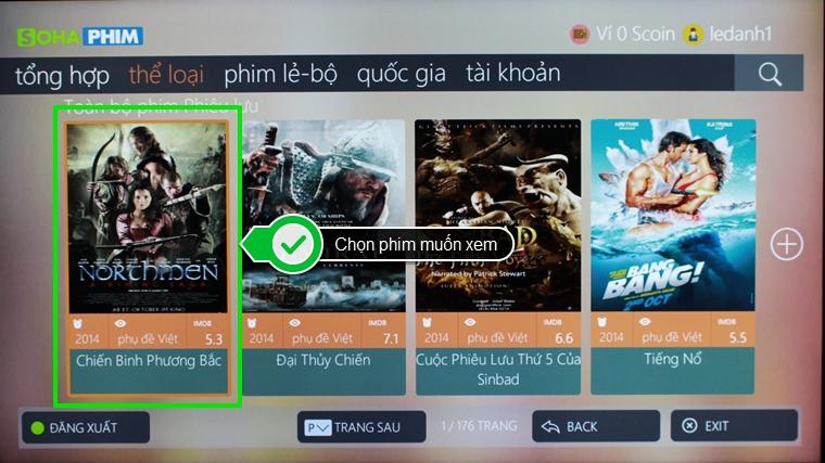 Chọn phim muốn xem