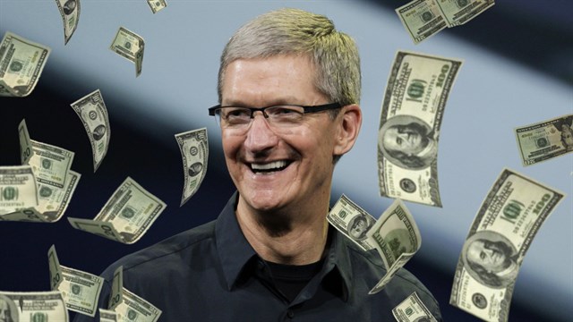 Tim Kuck Tim Cook được trao tặng 560000 cổ phiếu trị giá 58 triệu USD