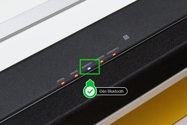 Cách điều khiển loa thanh Sony bằng điện thoại, máy tính bảng > Loa thông báo đã bật Bluetooth