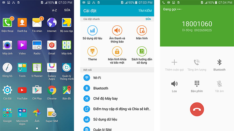 Giao diện sử dụng Galaxy J7 Giao diện sử dụng Galaxy J7