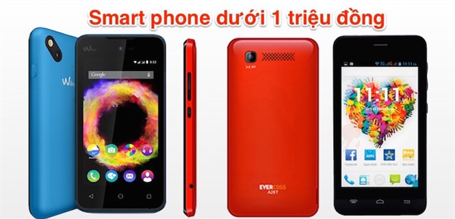 3 smartphone chính hãng chất lượng nhưng giá chưa tới 1 triệu