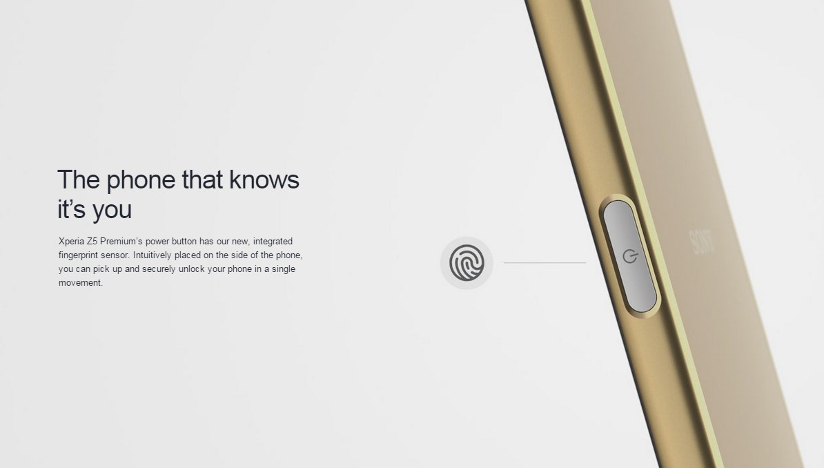 Tích hợp cảm biến vân tay ở cạnh bên