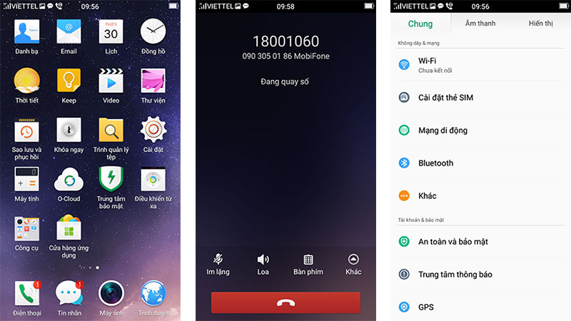 Giao diện sử dụng Oppo Mirror 5 Giao diện sử dụng Oppo Mirror 5