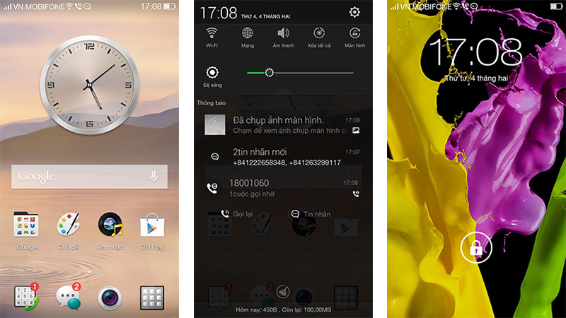 Giao diện sử dụng Oppo R1k Giao diện sử dụng Oppo R1k