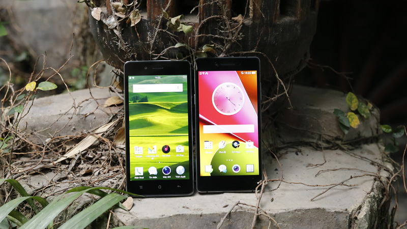 So sánh mặt trước Oppo Mirror 5 và R1k So sánh mặt trước Oppo Mirror 5 và R1k