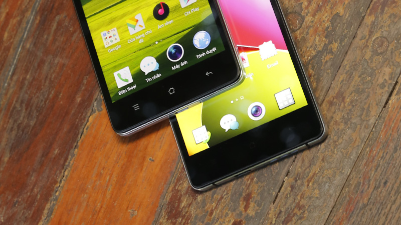 So sánh phần dưới mặt trước Oppo Mirror 5 và R1k So sánh phần dưới mặt trước Oppo Mirror 5 và R1k