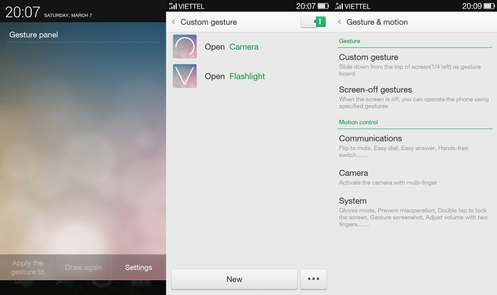 Thao tác Gesture của R1k Thao tác Gesture của R1k