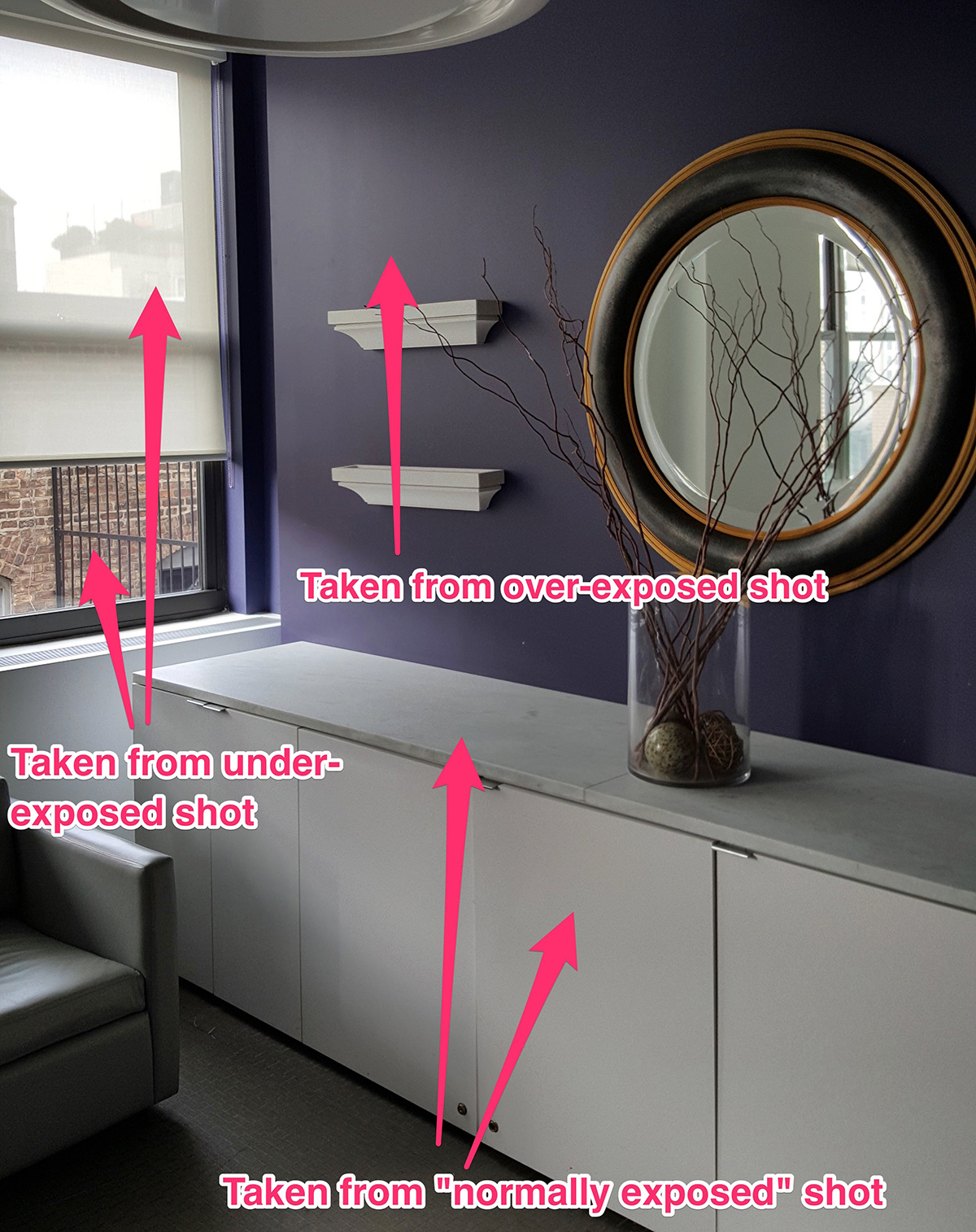 Chế độ HDR đem lại dự pha trộn thông minh