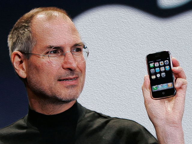 Steve Jobs giới thiệu chiếc iPhone đời đầu tiên Steve Jobs giới thiệu chiếc iPhone đời đầu tiên