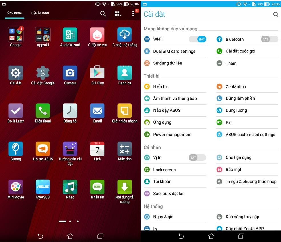 giao dien zenpad c giao dien zenpad c