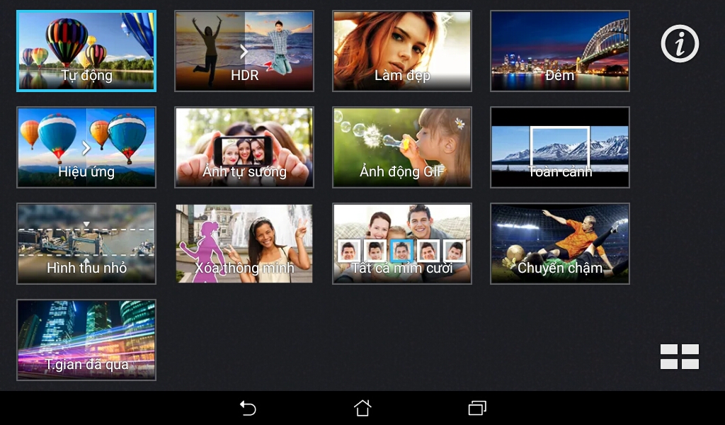 các chế độ chụp ảnh khác các chế độ chụp ảnh khác
