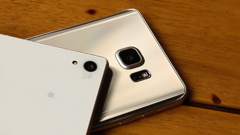 Samsung Galaxy Note 5 và Sony Xperia Z3 Plus