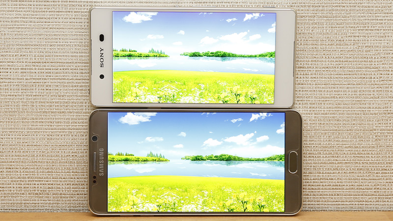 So sánh màn hình Note 5 và Z3 Plus