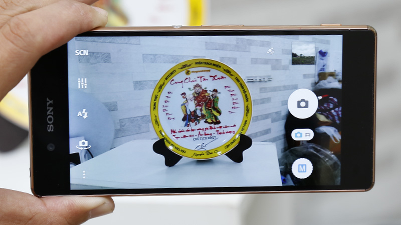 Giao diện camera của Z3 Plus