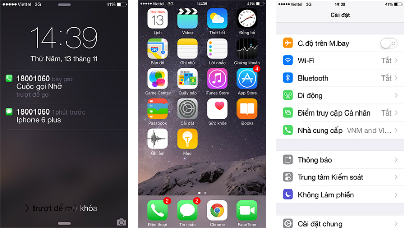 Giao diện iPhone 6 Plus Giao diện iPhone 6 Plus