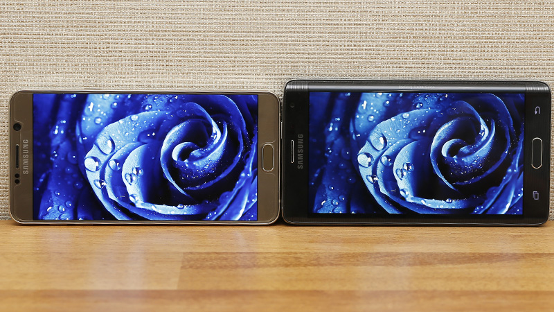 So sánh hình ảnh hiển thị Note 5 và Note Edge So sánh hình ảnh hiển thị Note 5 và Note Edge