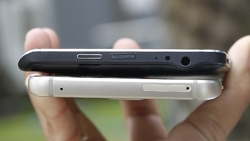 Cạnh trên của Note Edge và Note 5 Cạnh trên của Note Edge và Note 5