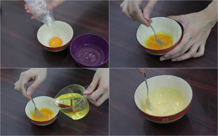 Bước 1 Làm sốt trứng bằng tay (cách 1) Sốt trứng ăn bánh mì, cơm gà