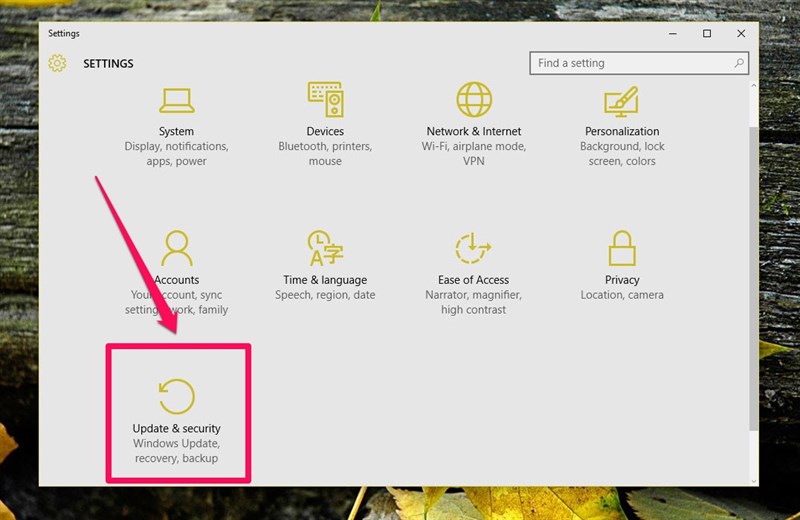 Update & Security Update & Security