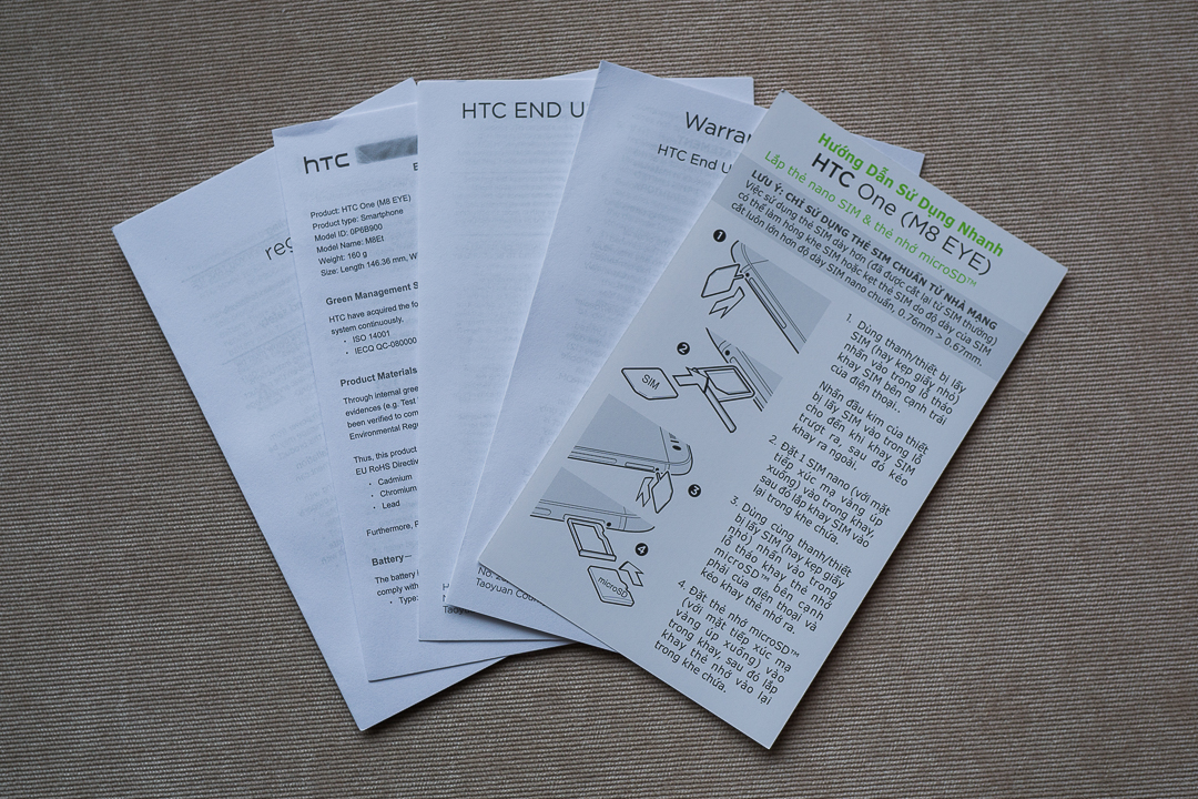 Mở hộp HTC One M8 Eye