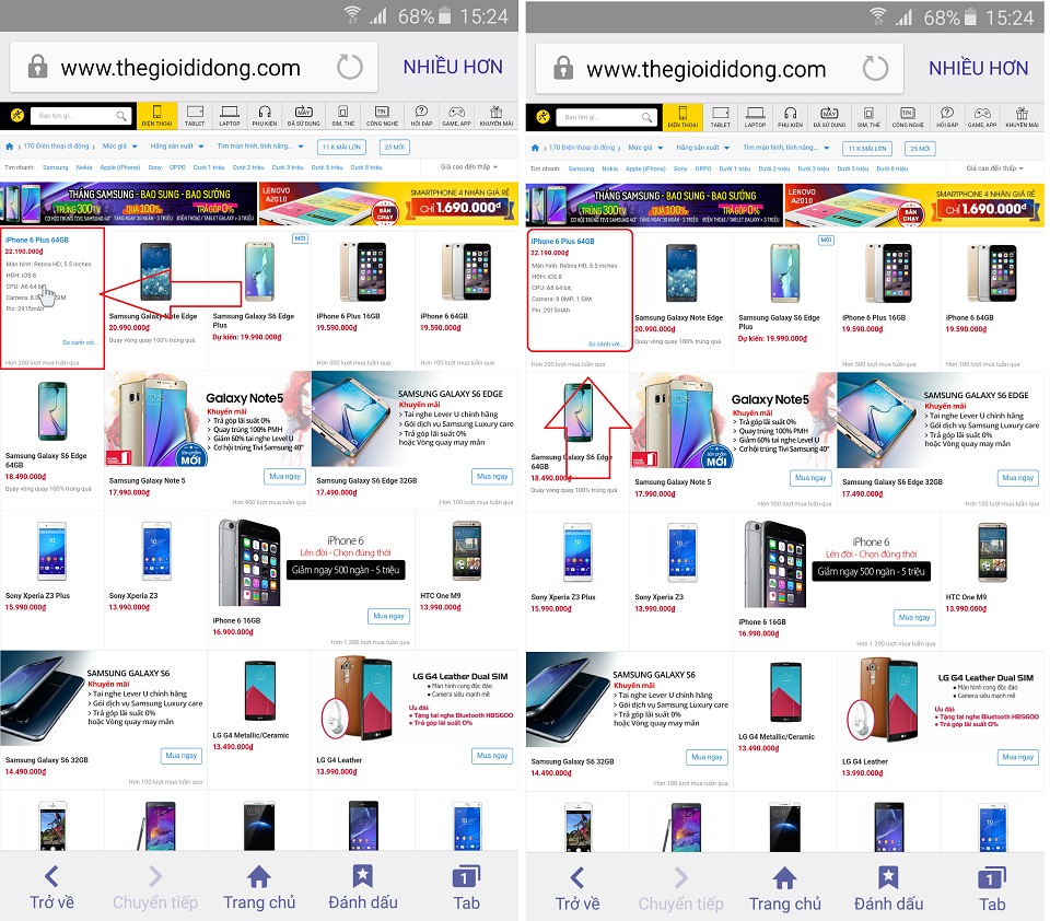 Dùng S Pen cho tính năng như chuột máy tính khi duyệt web Dùng S Pen cho tính năng như chuột máy tính khi duyệt web