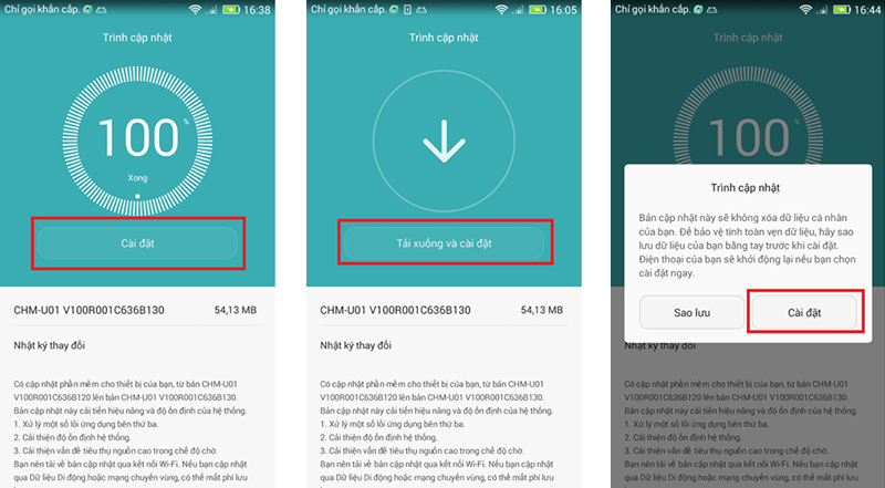 Buoc 2 Vá lỗi hao pin Honor 4C