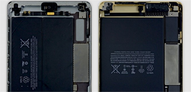iPad Mini 4 có dung lượng pin khá khiêm tốn