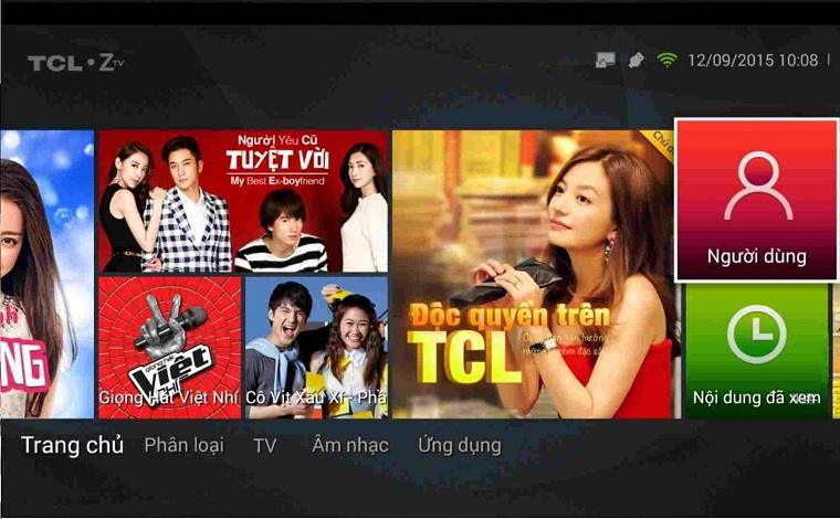 Top 5 applications to watch videos and watch movies on Smart TV Zing TCL Z1