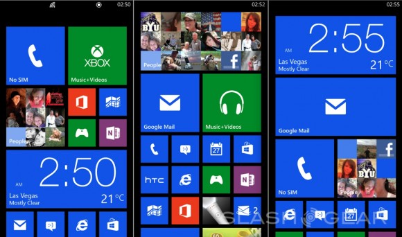 Giao diện Live Tiles của Windows Phone sắp có thêm cột biểu tượng