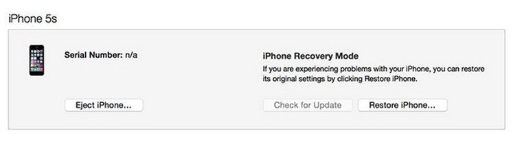 Restore iPhone