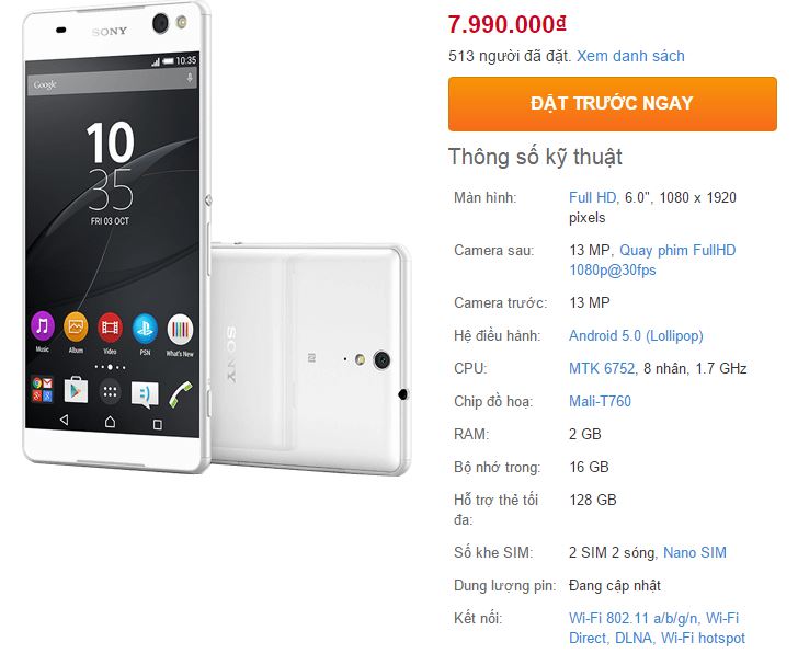 Xperia C5 Ultra Xperia C5 Ultra