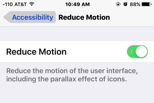 Reduce Motion