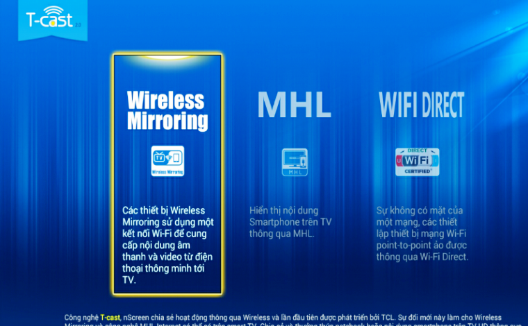 Chọn Wireless Mirroring