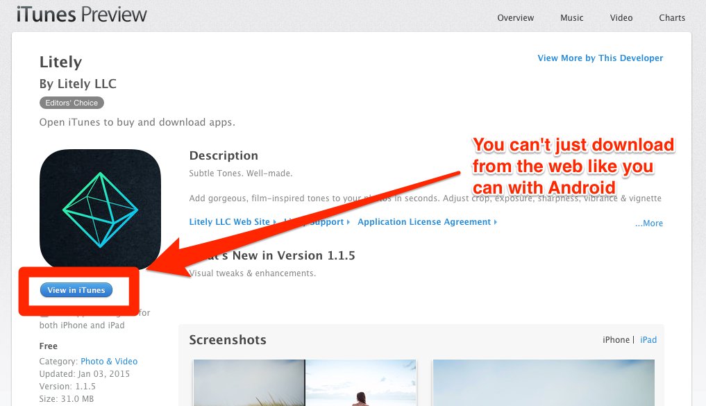 Phải bật Apple Store hay iTunes khi tải apps Phải bật Apple Store hay iTunes khi tải apps