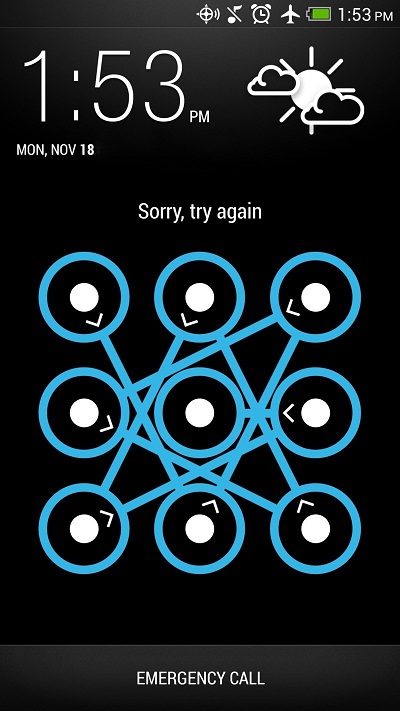 Khoá máy bằng mẫu hình Khoá máy bằng mẫu hình