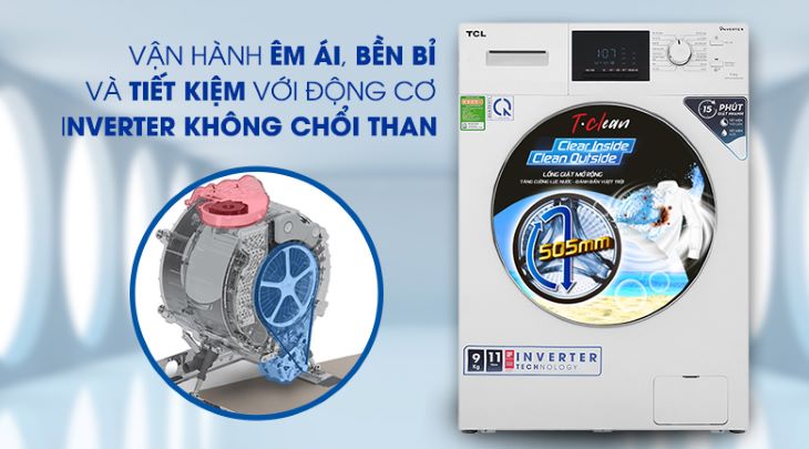 Một số công nghệ nổi bật trên máy giặt TCL
