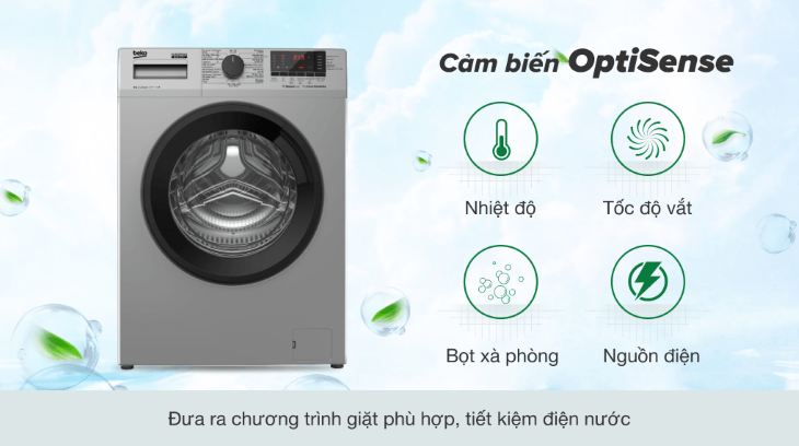 Máy giặt Beko tích hợp cảm biến OptiSense