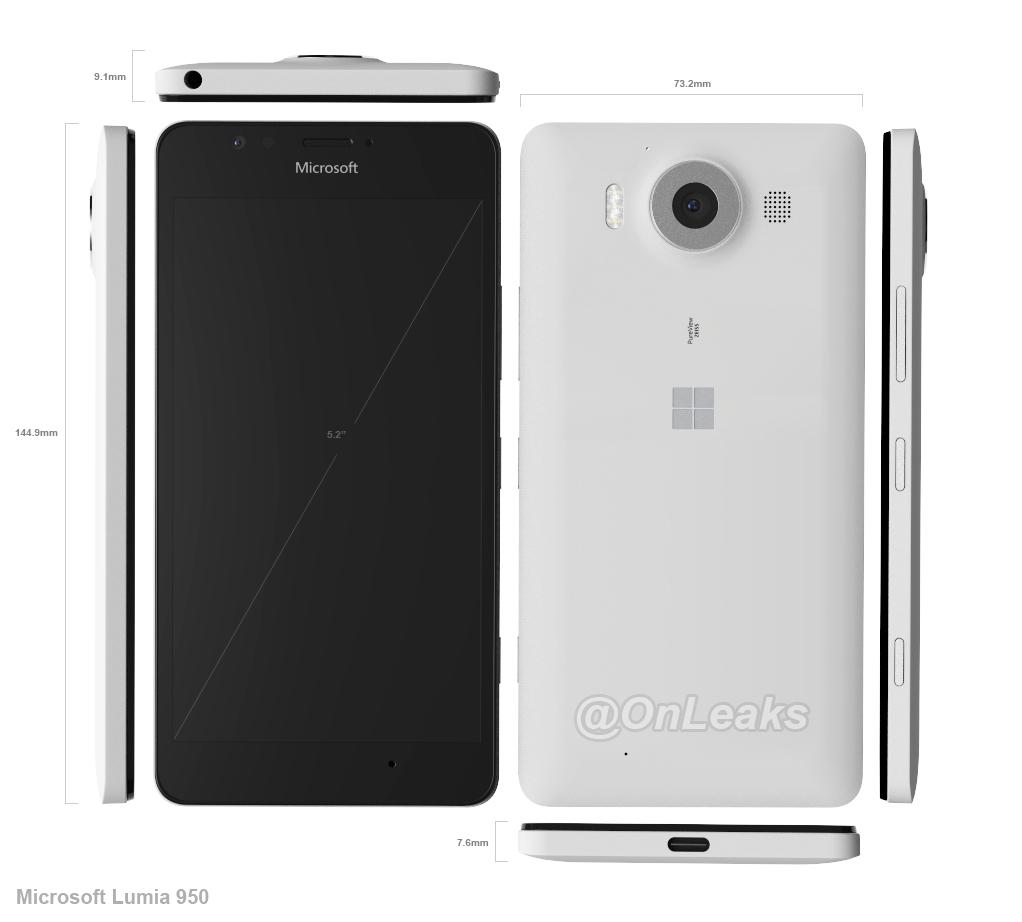 Bản thiết kế Lumia 950
