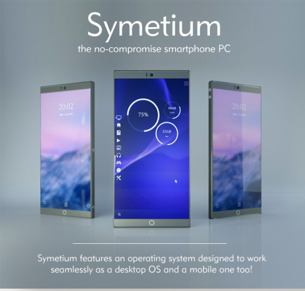 Symetium: Smartphone Android có RAM 6GB, ROM 256GB