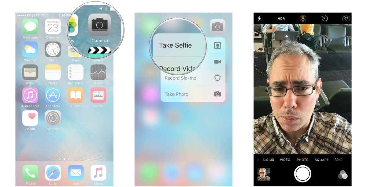 Mở nhanh chế độ chụp ảnh selfie bằng tính năng 3D Touch