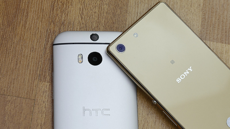 Sony Xperia M5 Dual và HTC One M8 Eye