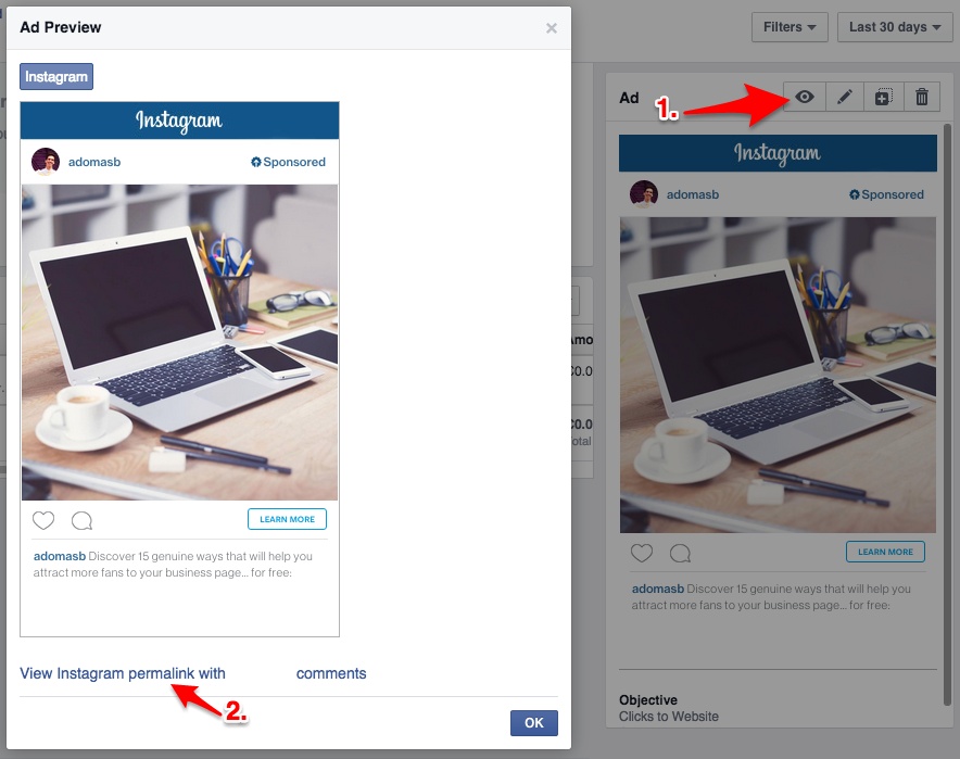 xem-instagram-permalink-va-comment-tren-ads-manager quang-cao-instagram-bang-power-editor-15