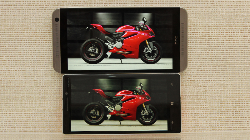 So sánh màn hình hiển thị Lumia 930 và E9 Dual So sánh màn hình hiển thị Lumia 930 và E9 Dual