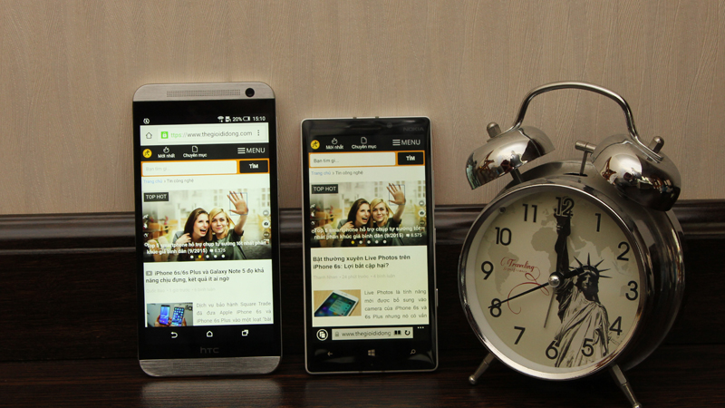 So sánh hiển thị văn bản Lumia 930 và E9 Dual So sánh hiển thị văn bản Lumia 930 và E9 Dual