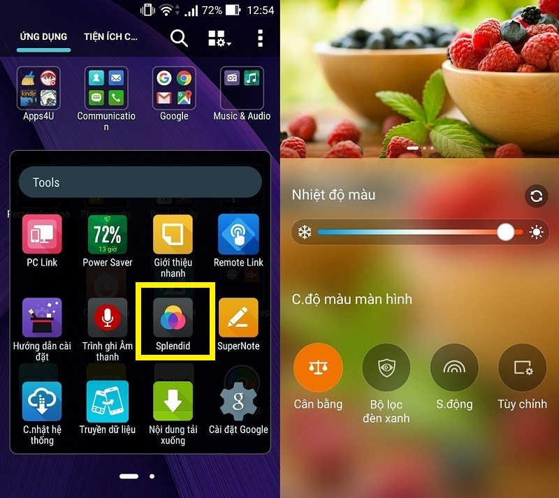 căn chỉnh màu sắc màn hình căn chỉnh màu sắc màn hình