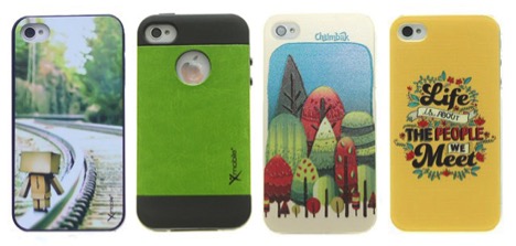 Ốp lưng iPhone 4/4S Nhựa dẻo Xanh lá Cam 3