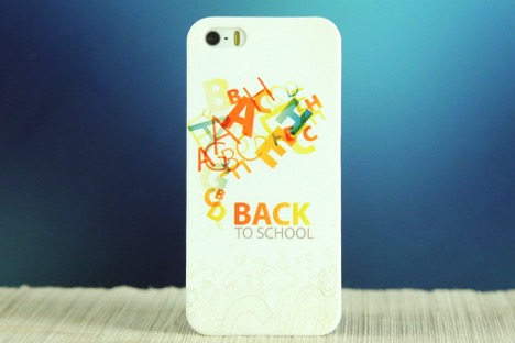 Ốp lưng iPhone 5/5S nhựa in Chữ Trắng