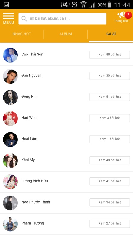 Tải và nghe nhạc trên app TGDD 7