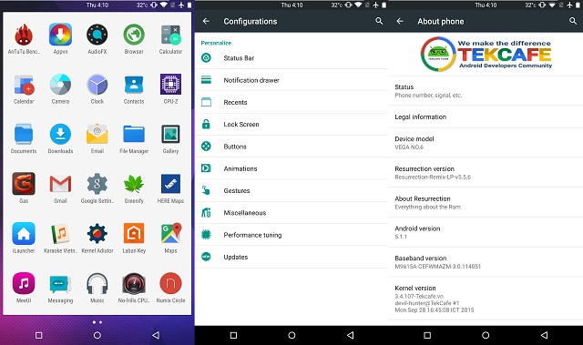 ROM Cook Android 5.1.1 được hỗ trợ trên máy Vega NO.6 mặc dù hãng chỉ cập nhật cao nhất là Android 4.4.2 ROM Cook Android 5.1.1 được hỗ trợ trên máy Vega NO.6 mặc dù hãng chỉ cập nhật cao nhất là Android 4.4.2
