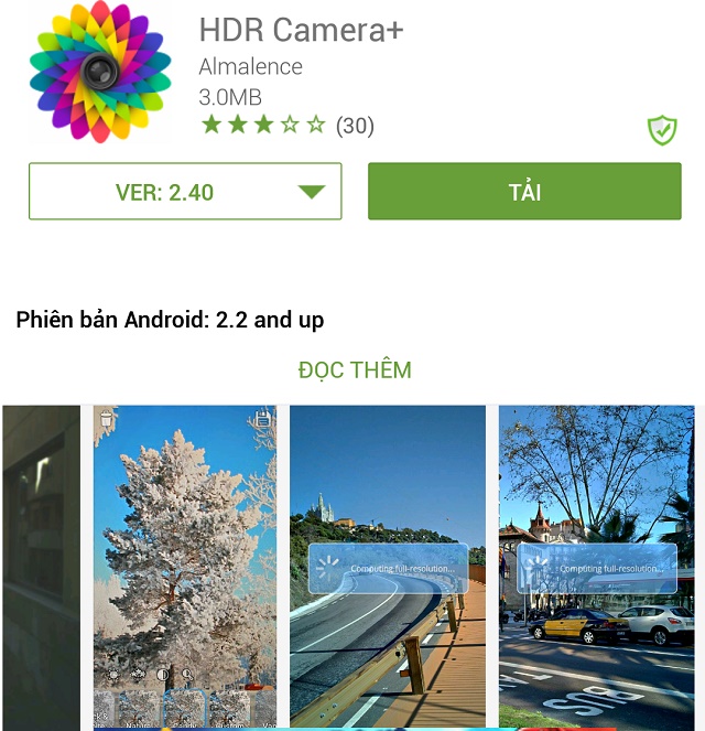 chụp ảnh bằng HDR